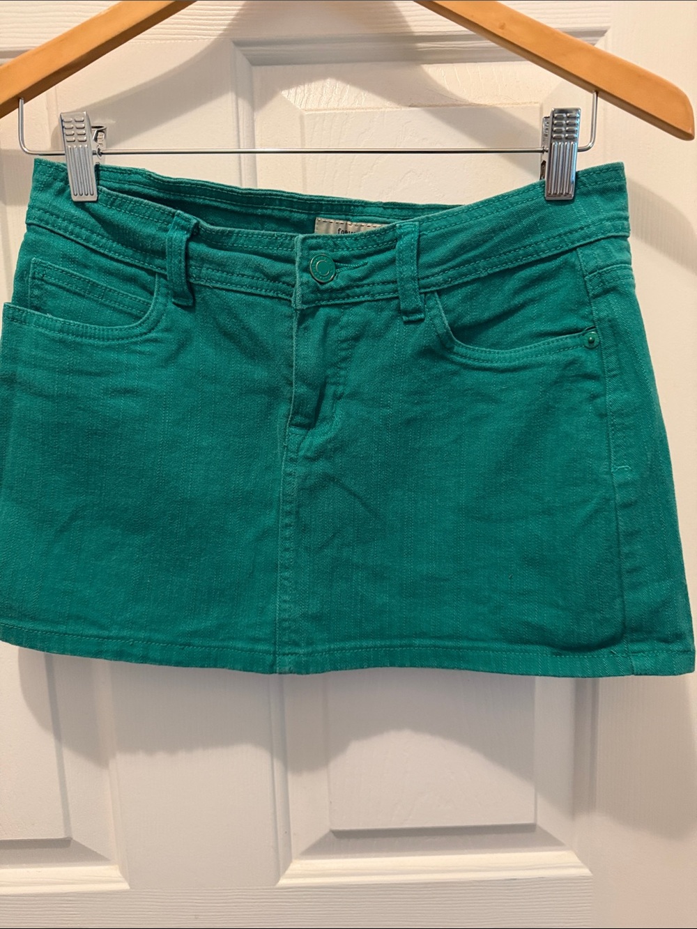 Forever 21 Emerald Green Mini Skirt